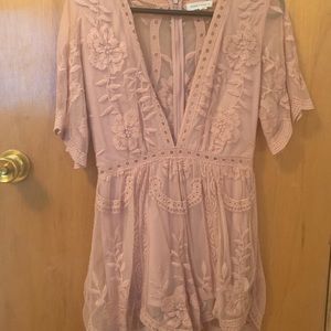 Blush Lace romper